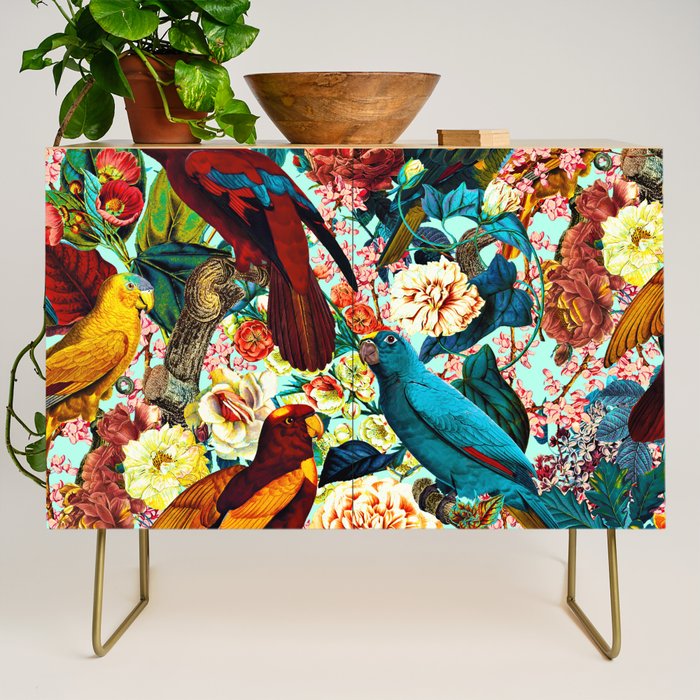 FLORAL AND BIRDS XV Credenza Gallery Image 1