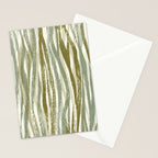 Wildlife Safari animal print green Stationery Card Gallery Image 2