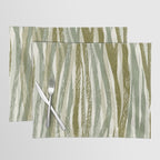 Wildlife Safari animal print green Placemat Gallery Image 1