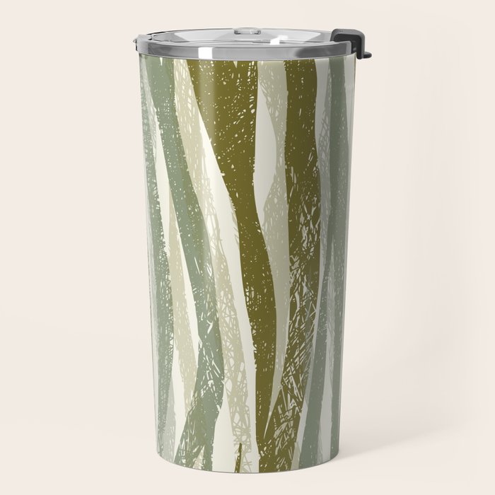 Wildlife Safari animal print green Travel Mug Gallery Image 2
