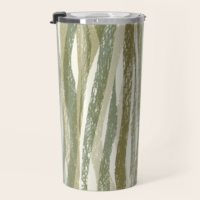 Wildlife Safari animal print green Travel Mug Gallery Image 3