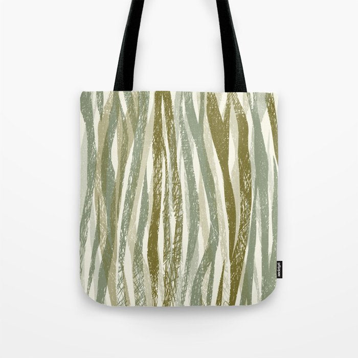 Wildlife Safari animal print green Tote Bag Gallery Image 1