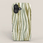 Wildlife Safari animal print green iPhone Case Gallery Image 1