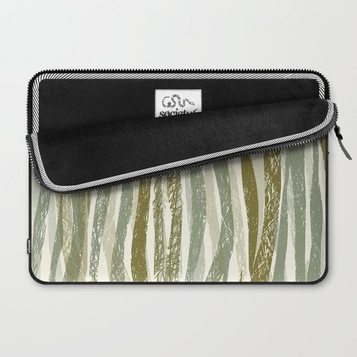 Wildlife Safari animal print green Laptop Sleeve Gallery Image 2