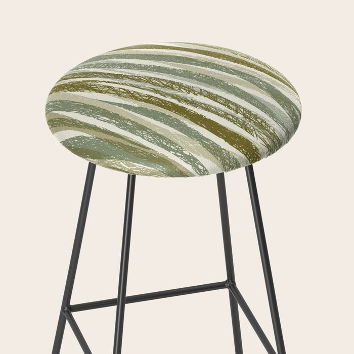 Wildlife Safari animal print green Stool Gallery Image 2