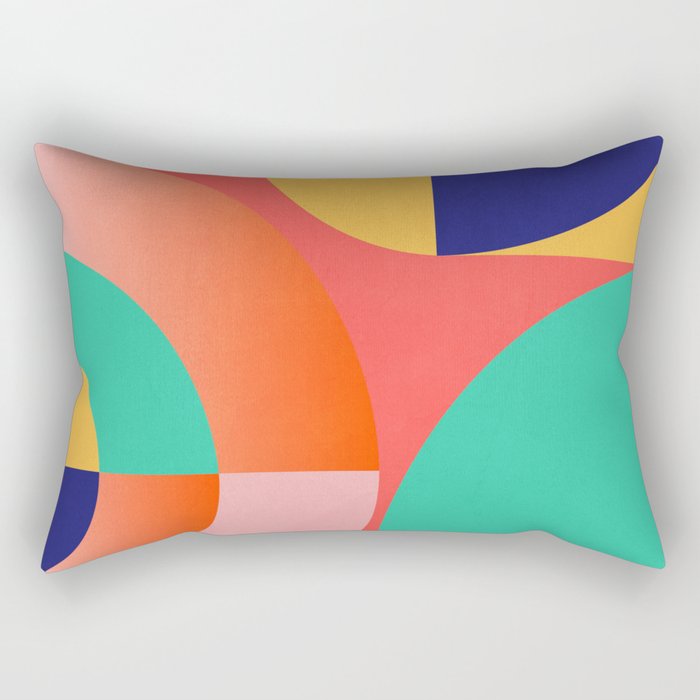 Abstract Geometric Shapes 218 Rectangular Pillow Gallery Image 1