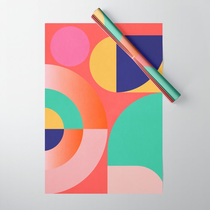 Abstract Geometric Shapes 218 Wrapping Paper Gallery Image 1