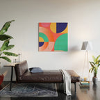 Abstract Geometric Shapes 218 Wood Wall Art Gallery Image 2