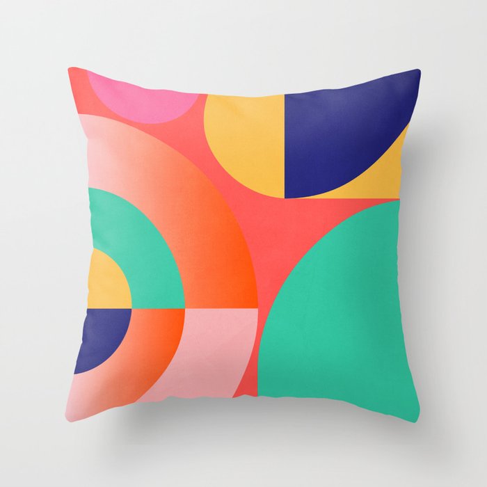 Abstract Geometric Shapes 218 Throw Pillow Gallery Image 6