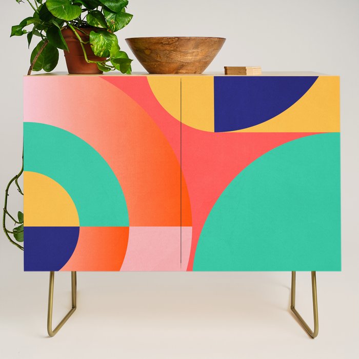 Abstract Geometric Shapes 218 Credenza Gallery Image 1