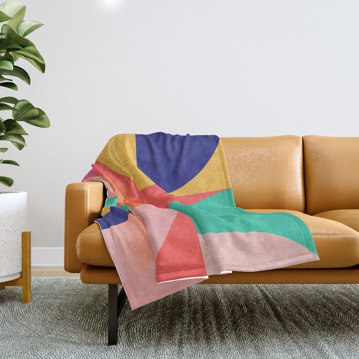 Abstract Geometric Shapes 218 Throw Blanket Gallery Image 1