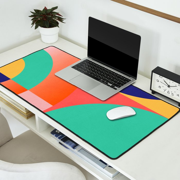 Abstract Geometric Shapes 218 Desk Mat Gallery Image 2