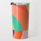Abstract Geometric Shapes 218 Travel Mug Gallery Image 3