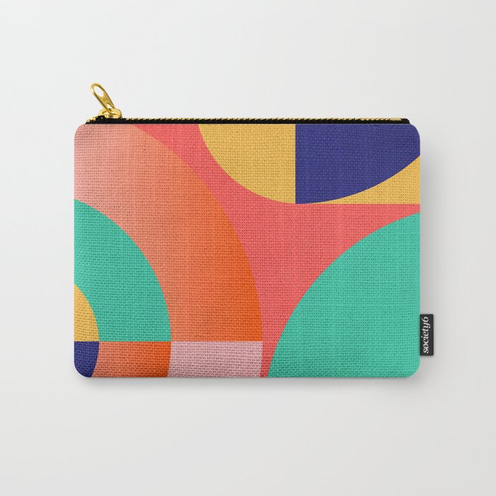 Abstract Geometric Shapes 218 Carry All Pouch Gallery Image 1