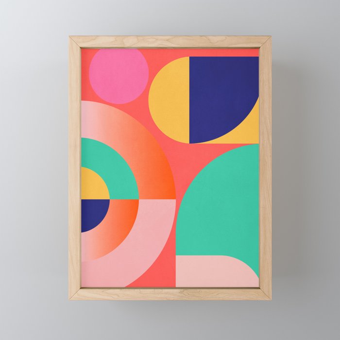 Abstract Geometric Shapes 218 Mini Art Print Gallery Image 1
