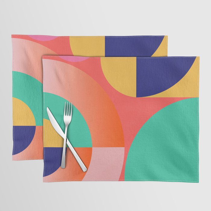 Abstract Geometric Shapes 218 Placemat Gallery Image 1