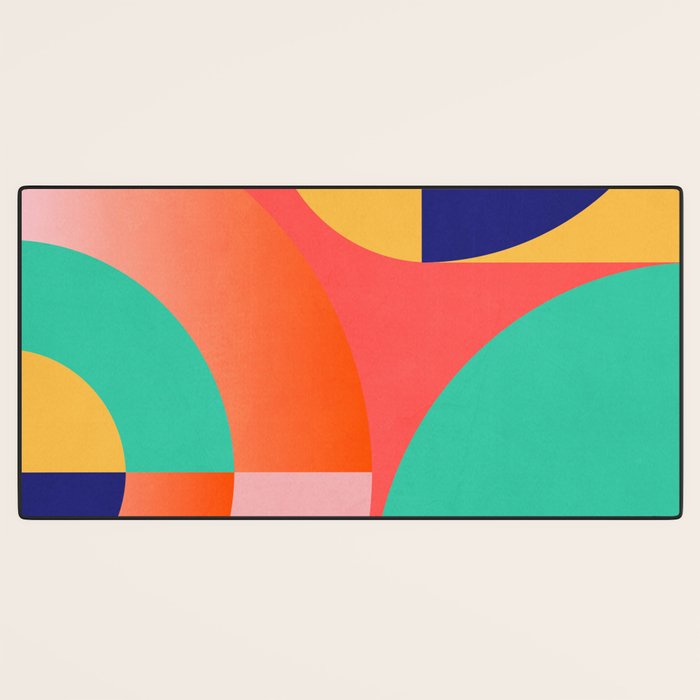 Abstract Geometric Shapes 218 Desk Mat Gallery Image 3