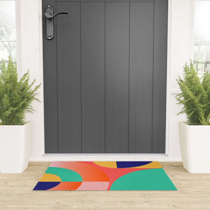 Abstract Geometric Shapes 218 Welcome Mat Gallery Image 3