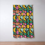 Fruit and Veggies 2025 Calendar - Muli-color on black Window Curtain Gallery Image 3