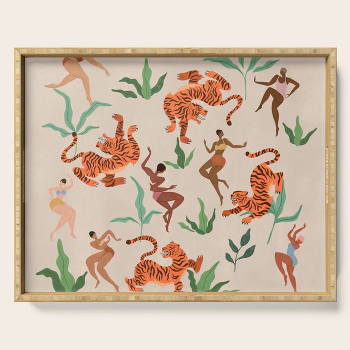 Dancing with Tigers Serving Tray Gallery Image 1
