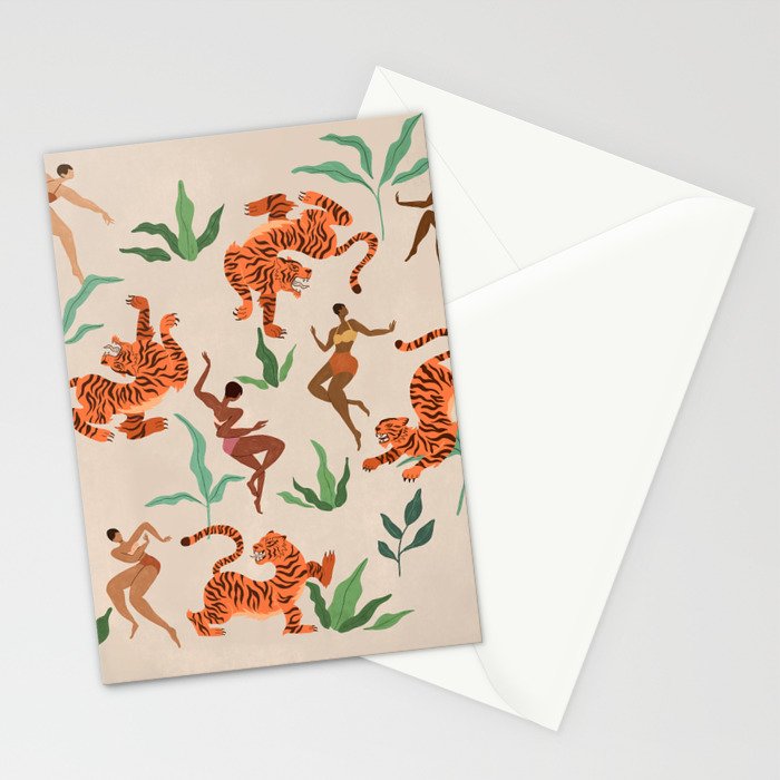 Dancing with Tigers Stationery Card Gallery Image 2