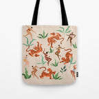 Dancing with Tigers Tote Bag Gallery Image 1