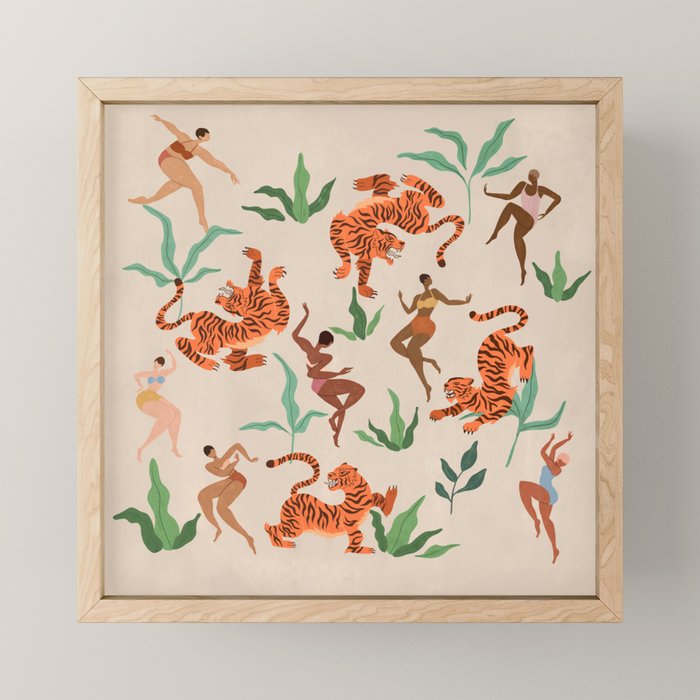 Dancing with Tigers Mini Art Print Gallery Image 1