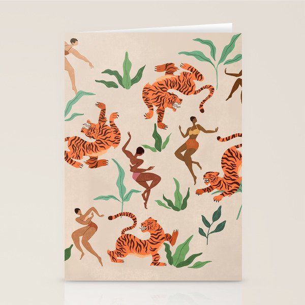 Dancing with Tigers Stationery Card Gallery Image 2