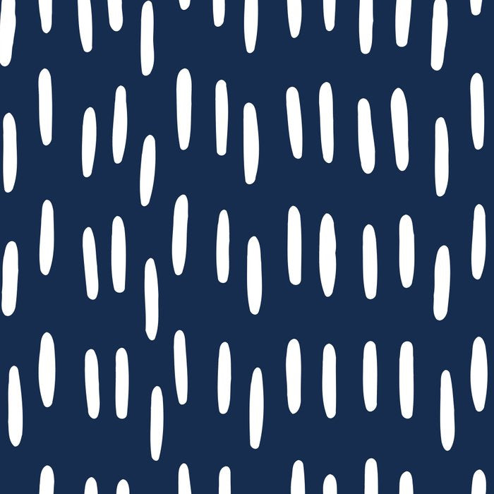 Boho Raindrops in Navy Blue Coffee Mug Gallery Image 2