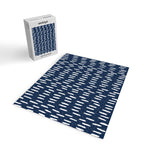 Boho Raindrops in Navy Blue Jigsaw Puzzle Gallery Image 2