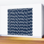Boho Raindrops in Navy Blue Wall Mural Gallery Image 2