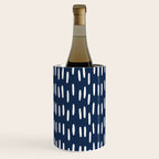Boho Raindrops in Navy Blue Wine Chiller Gallery Image 3