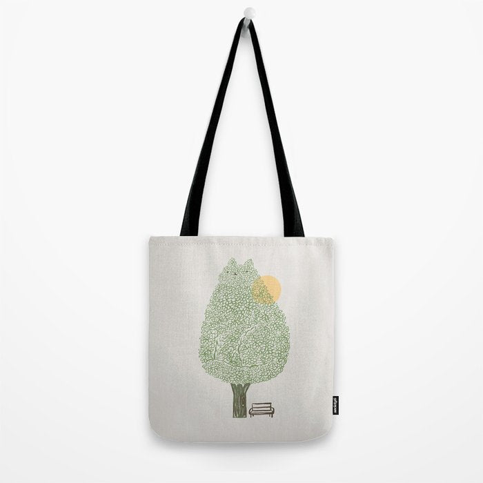 Cat and Plant 61: Cat Tree Tote Bag Gallery Image 2
