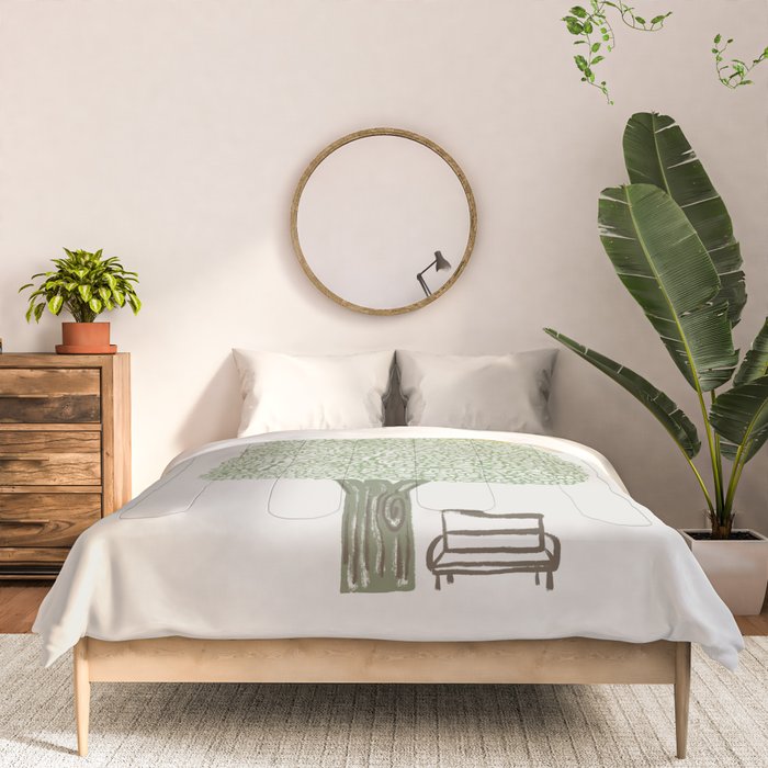 Cat and Plant 61: Cat Tree Comforter Gallery Image 3