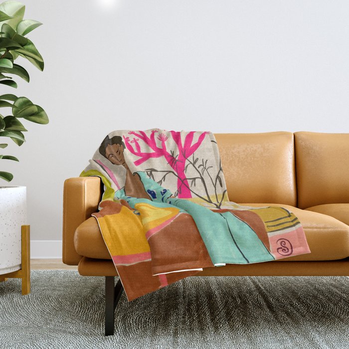 COLOURFUL TRANQUILITY Throw Blanket Gallery Image 1