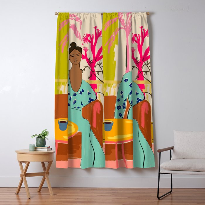 COLOURFUL TRANQUILITY Window Curtain Gallery Image 5