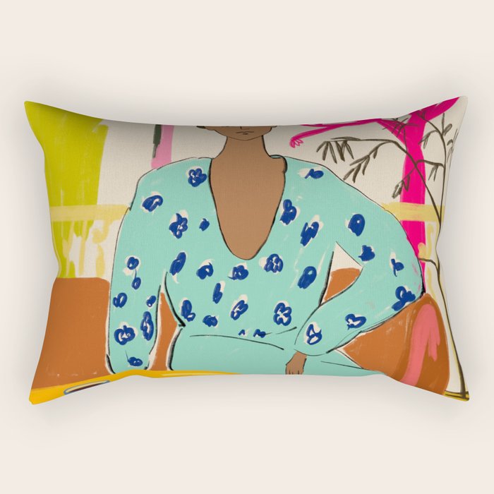 COLOURFUL TRANQUILITY Rectangular Pillow Gallery Image 1