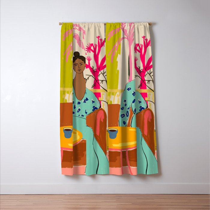 COLOURFUL TRANQUILITY Window Curtain Gallery Image 3