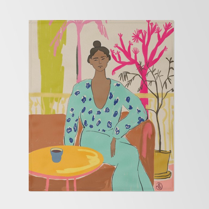 COLOURFUL TRANQUILITY Throw Blanket Gallery Image 2