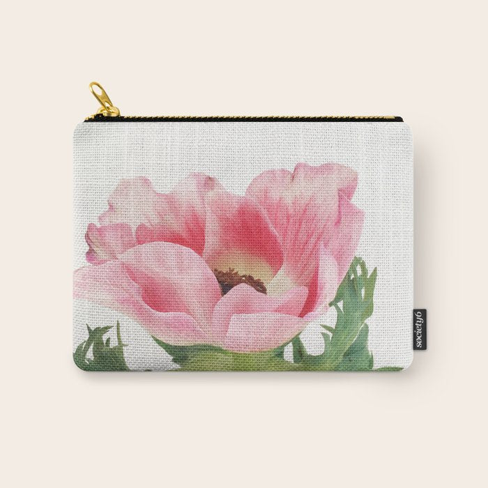 Pink Anemone Carry All Pouch Gallery Image 1