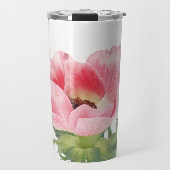 Pink Anemone Travel Mug Gallery Image 1