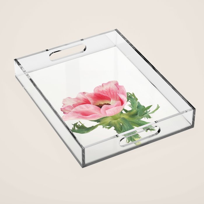 Pink Anemone Acrylic Tray Gallery Image 1