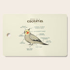Anatomy of a Cockatiel Cutting Board Gallery Image 1