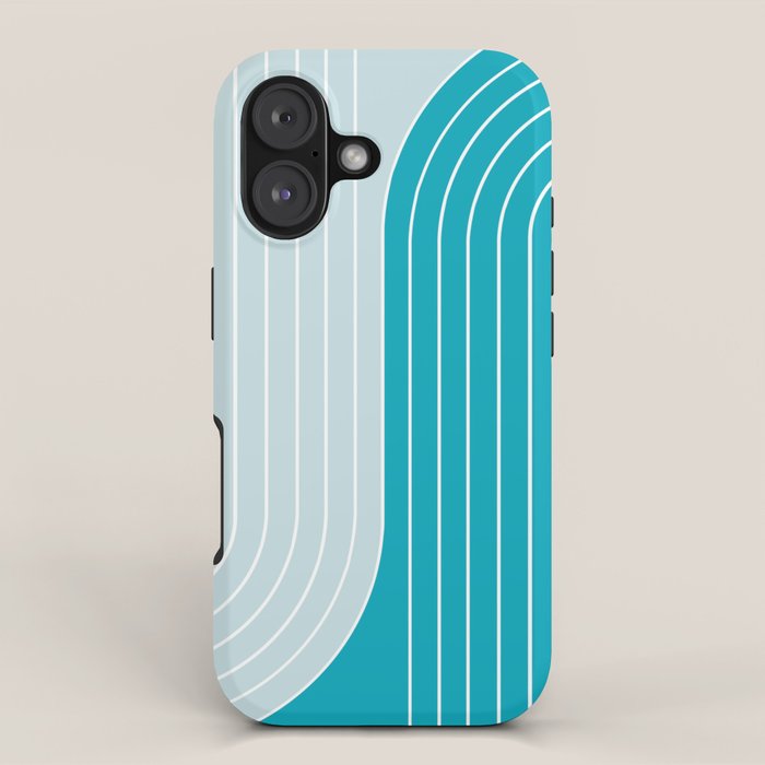 Two Tone Line Curvature IV iPhone Case Gallery Image 1