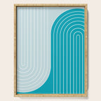 Two Tone Line Curvature IV Serving Tray Gallery Image 1