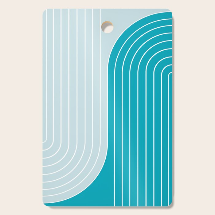 Two Tone Line Curvature IV Cutting Board Gallery Image 1