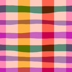 Wobbly Colorful Gingham Pattern Coffee Mug Gallery Image 2