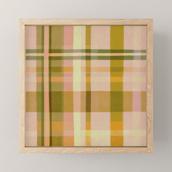 Colorful Plaid #1 Mini Art Print Gallery Image 1