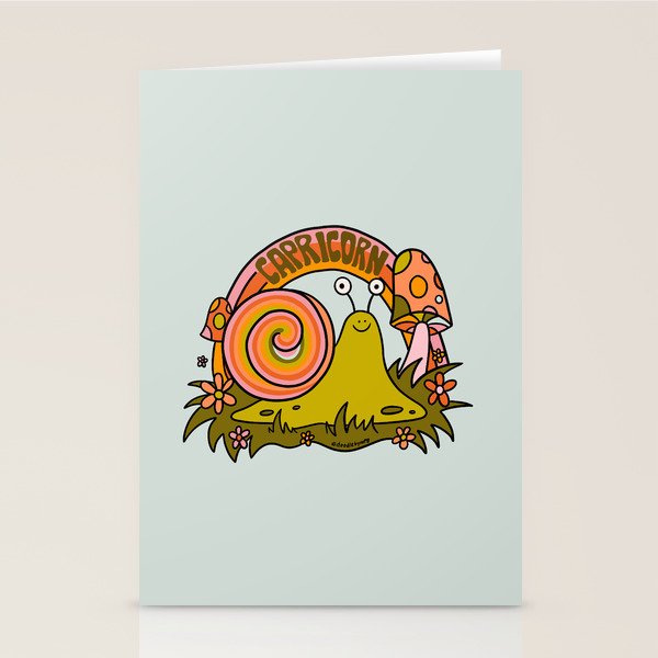 Capricorn Snail Stationery Card Gallery Image 2