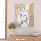 NOODDOOD Lines 17 Wall Tapestry Gallery Image 2